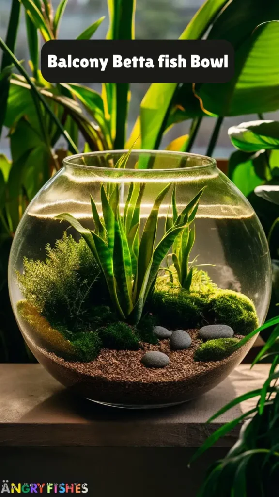balcony betta fish bowl